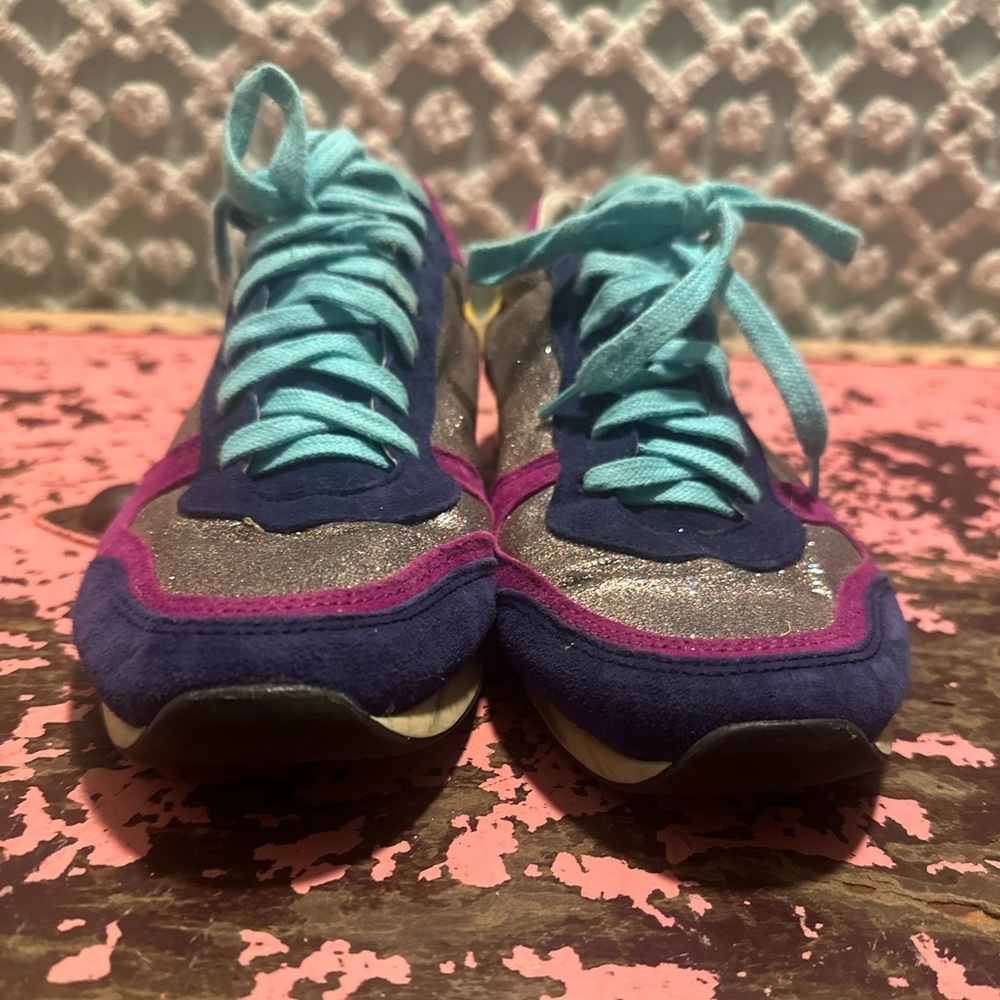 BOCAGE colorful glitter women’s shoes sz 7.5 (38) RARE - Picture 2 of 7